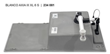 Blanco AXIA III XL 6 S Silgranit mosogatótál fa vágódezskával lefolyó