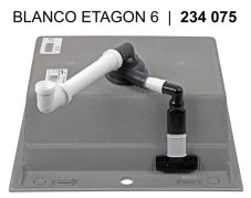 Blanco Etagon 6 Black Edition mosogatótál lefolyógarnitúra szerelés