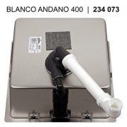 Blanco Andano 400-U acél mosogatótál 