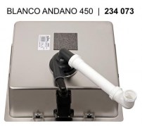 Blanco Andano 450-U acél mosogatótál 