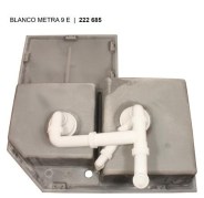 Blanco Metra 9E Silgranit mosogatótál fekete 525938