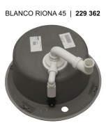 Blanco Riona 45 Silgranit mosogatótál lefolyógarnitúra