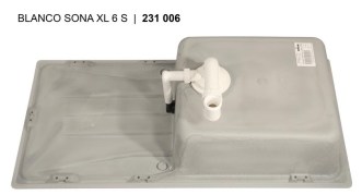 Blanco Sona XL 6S Silgranit mosogatótál lefolyógarnitúra