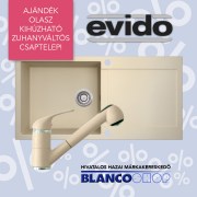Evido Cubo XL 6S Compact mosogatótál ajándék csapteleppel